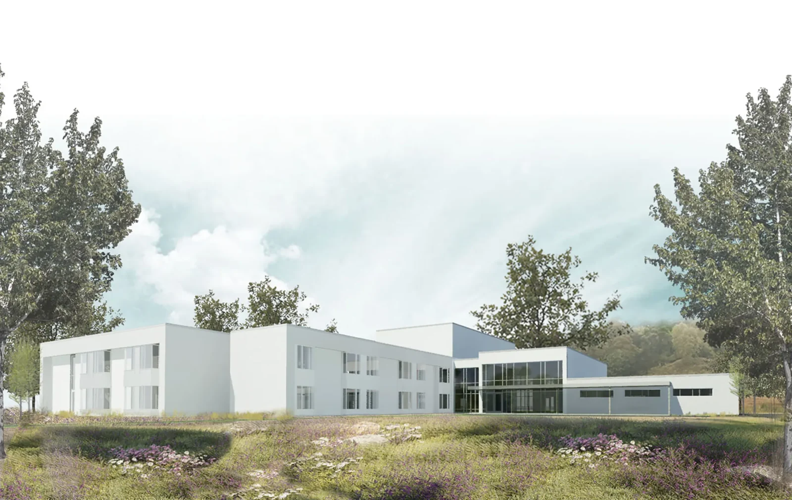 Rendu architectural 3D de la maison des ainés